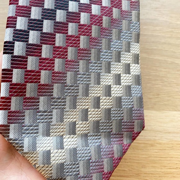 ALEXANDER JULIAN COLOURS Men's Multi Striped Handmade Polyester Necktie sz OS - Picture 6 of 14